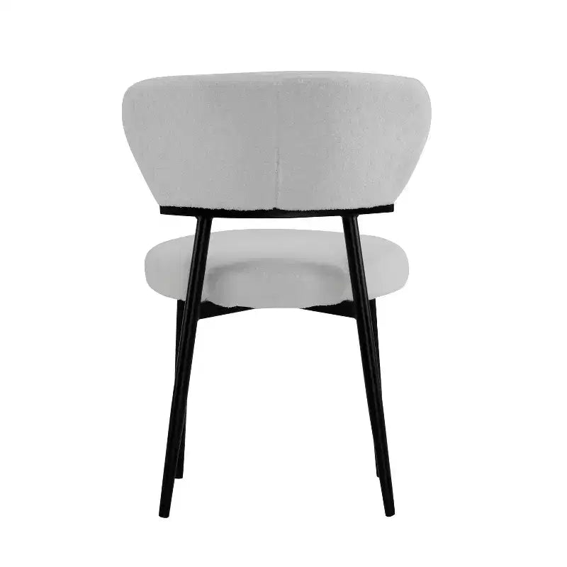 Christopher Knight Home Atrass Chaise de salle à manger rembourrée avec pieds en métal (Lot de 6)