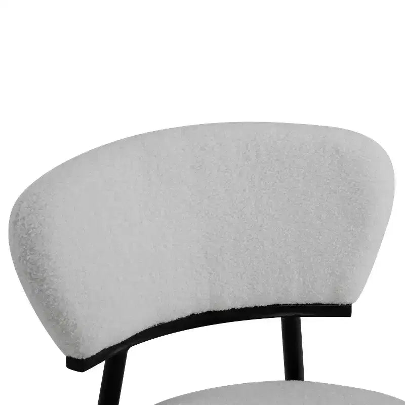 Christopher Knight Home Atrass Chaise de salle à manger rembourrée avec pieds en métal (Lot de 6)