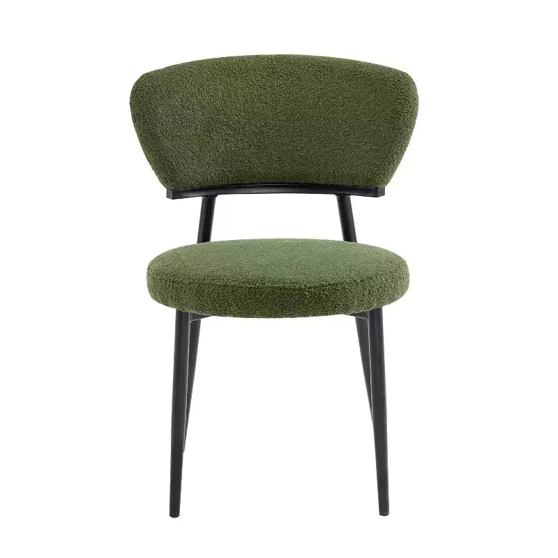Christopher Knight Home Atrass Chaise de salle à manger rembourrée avec pieds en métal (Lot de 6)