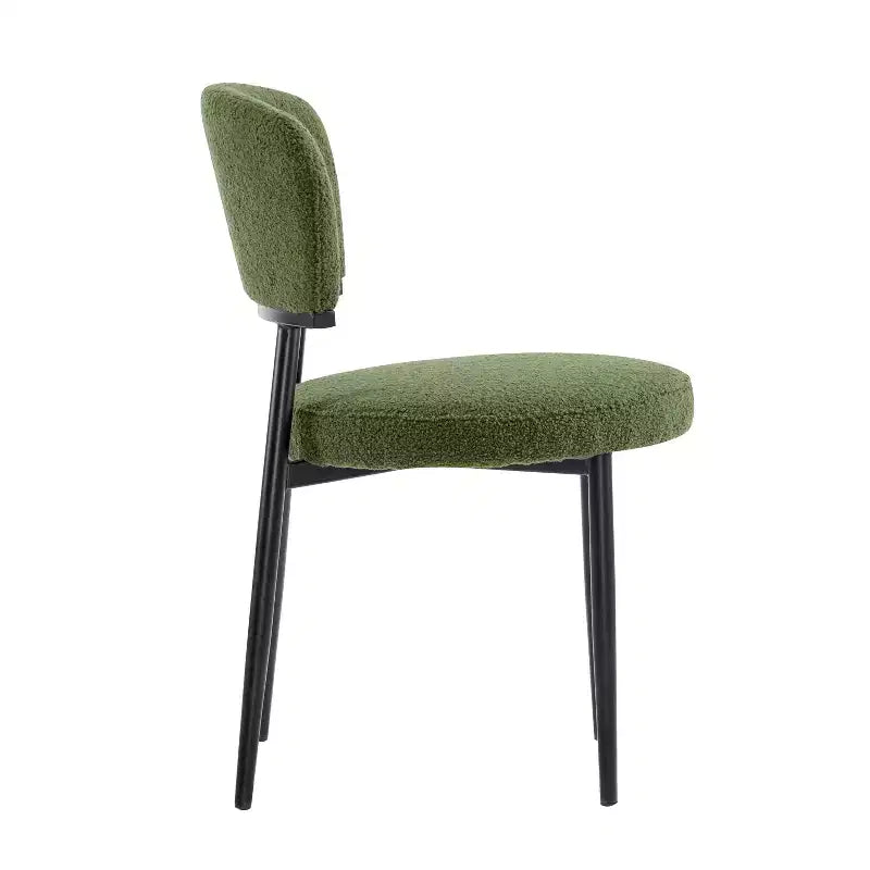 Christopher Knight Home Atrass Chaise de salle à manger rembourrée avec pieds en métal (Lot de 6)