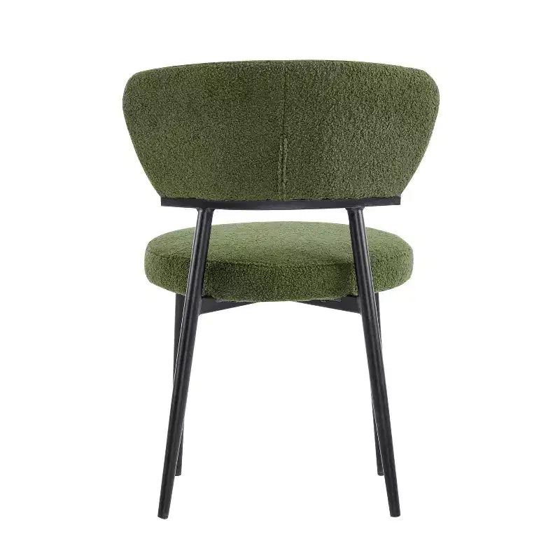 Christopher Knight Home Atrass Chaise de salle à manger rembourrée avec pieds en métal (Lot de 6)