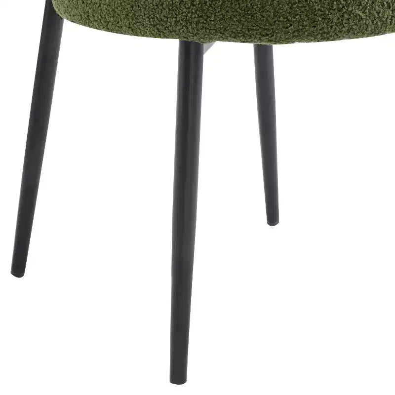 Christopher Knight Home Atrass Chaise de salle à manger rembourrée avec pieds en métal (Lot de 6)