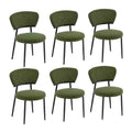 Christopher Knight Home Atrass Upholstered Dining Chair with Metal Legs (Set of 6)