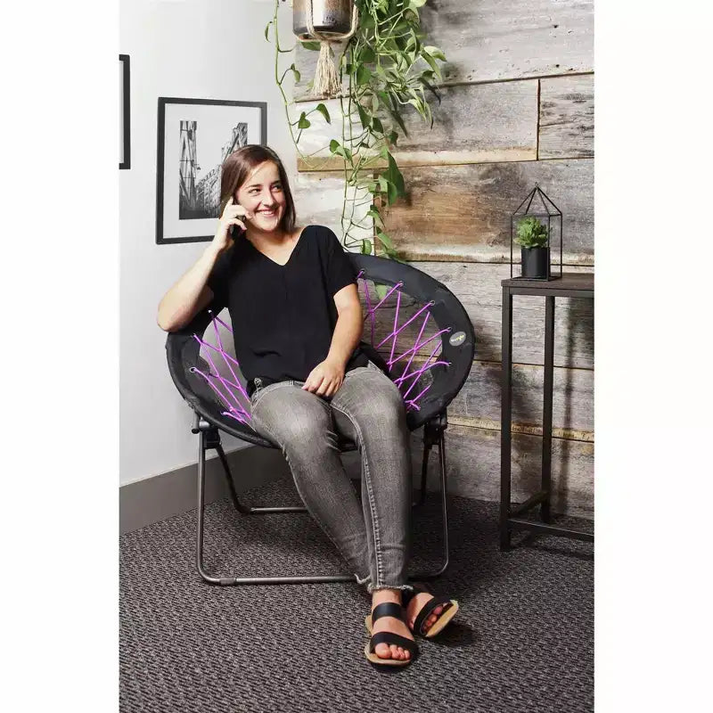 Chaise soucoupe pliante Zenithen Bungee, 84 cm
