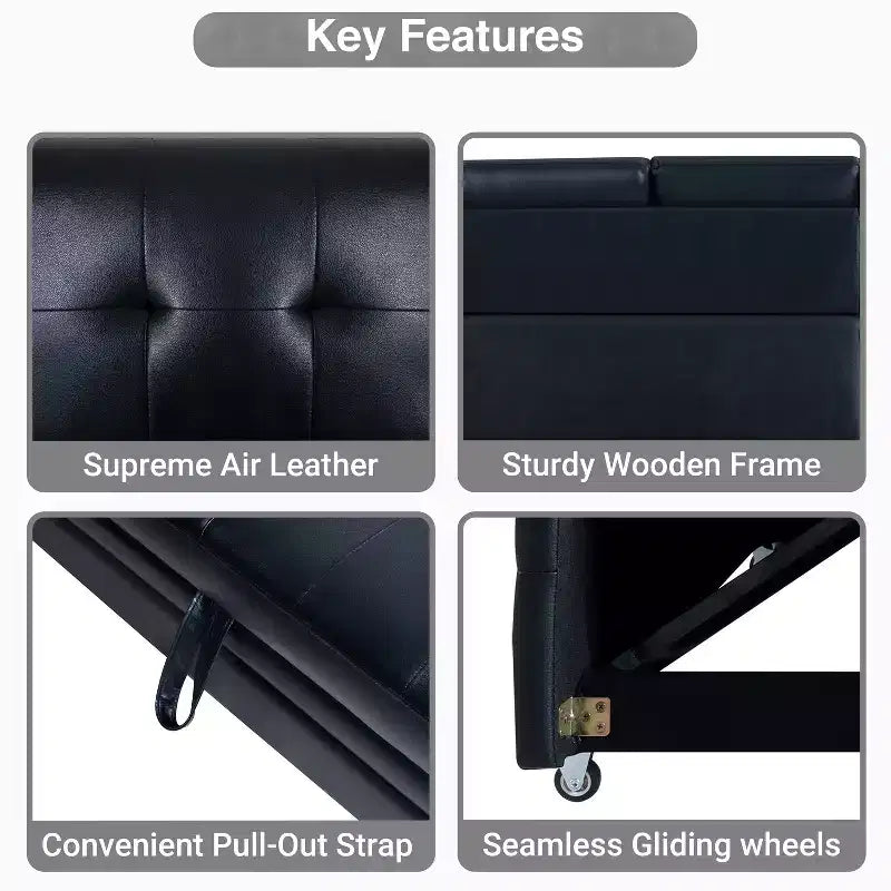 Canapé sectionnel réversible Home Imports Emporium avec chaise longue de rangement et ports USB intégrés pour les salons modernes
