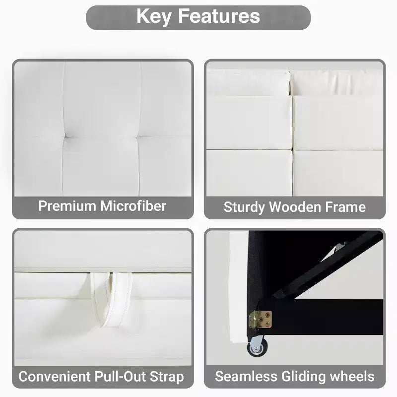 Canapé sectionnel réversible Home Imports Emporium avec chaise longue de rangement et ports USB intégrés pour les salons modernes