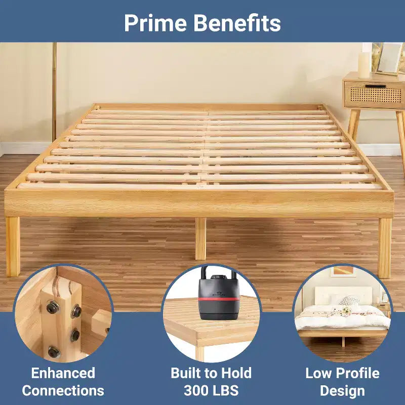 Lit plateforme en bois massif Home Imports Emporium