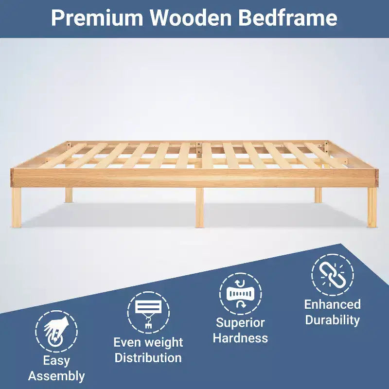 Lit plateforme en bois massif Home Imports Emporium