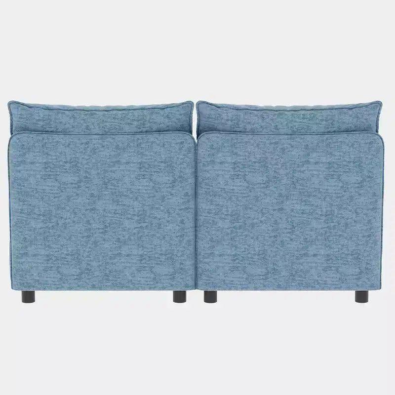 Causeuse de rangement modulable polyvalente Christopher Knight Home Penny 68 avec deux poufs
