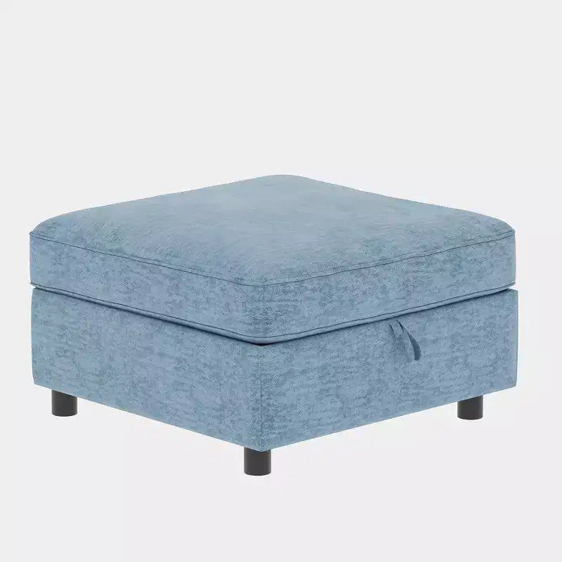 Causeuse de rangement modulable polyvalente Christopher Knight Home Penny 68 avec deux poufs