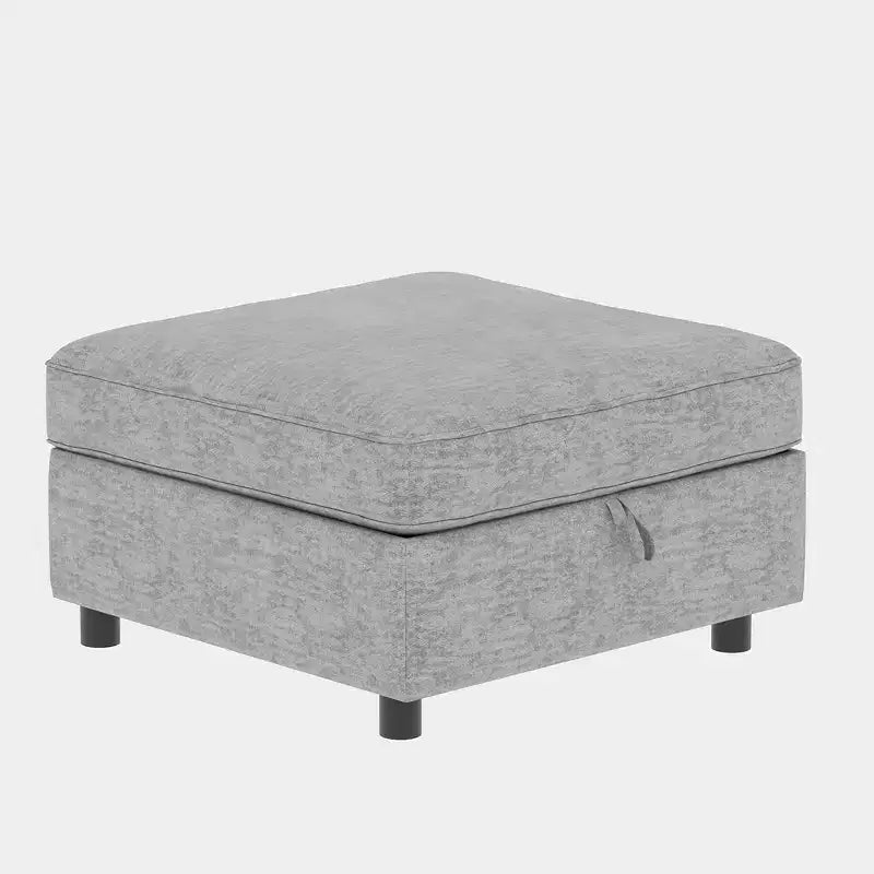 Causeuse de rangement modulable polyvalente Christopher Knight Home Penny 68 avec deux poufs