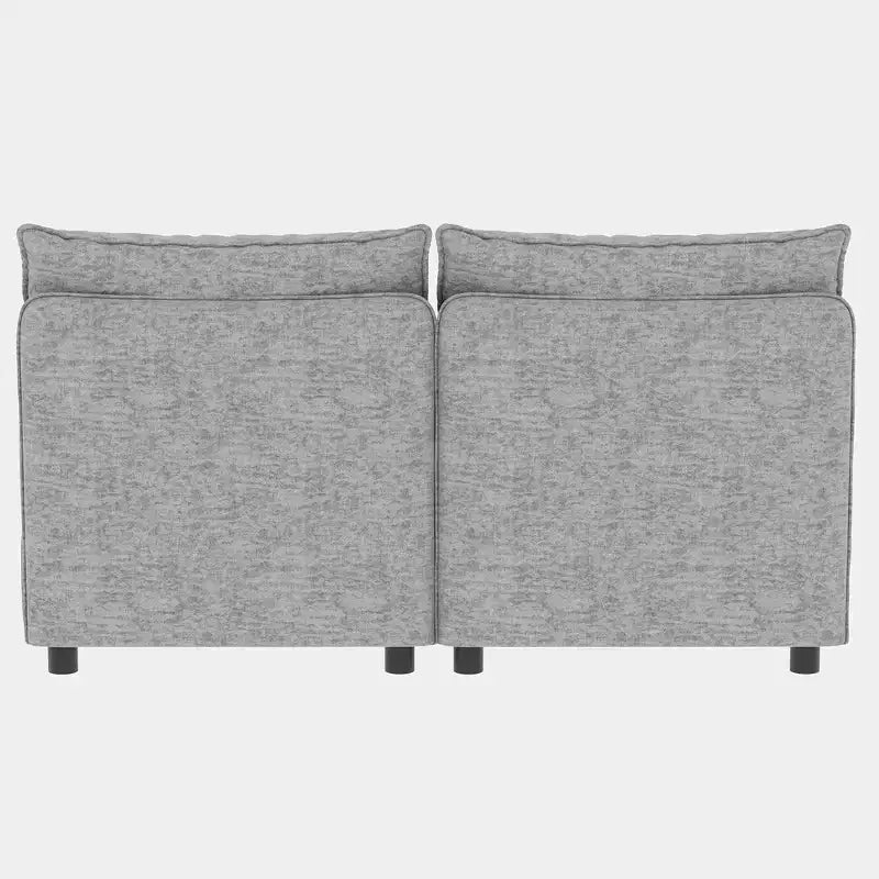 Causeuse de rangement modulable polyvalente Christopher Knight Home Penny 68 avec deux poufs