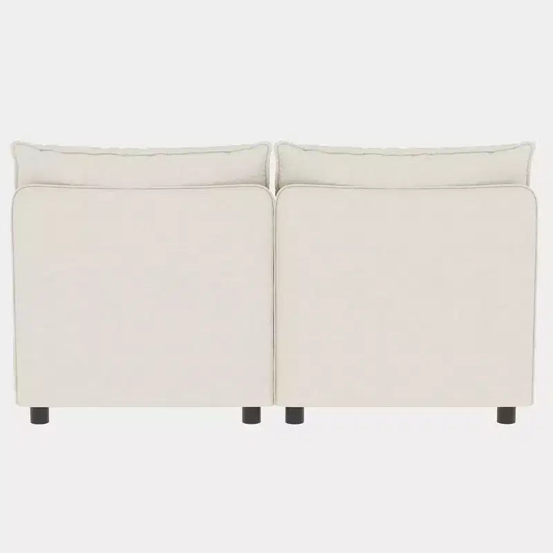 Causeuse de rangement modulable polyvalente Christopher Knight Home Penny 68 avec deux poufs