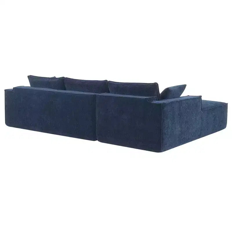 Canapé d'angle surdimensionné Whisen Modern, ensemble de canapé de luxe en forme de L avec méridienne et 2 oreillers