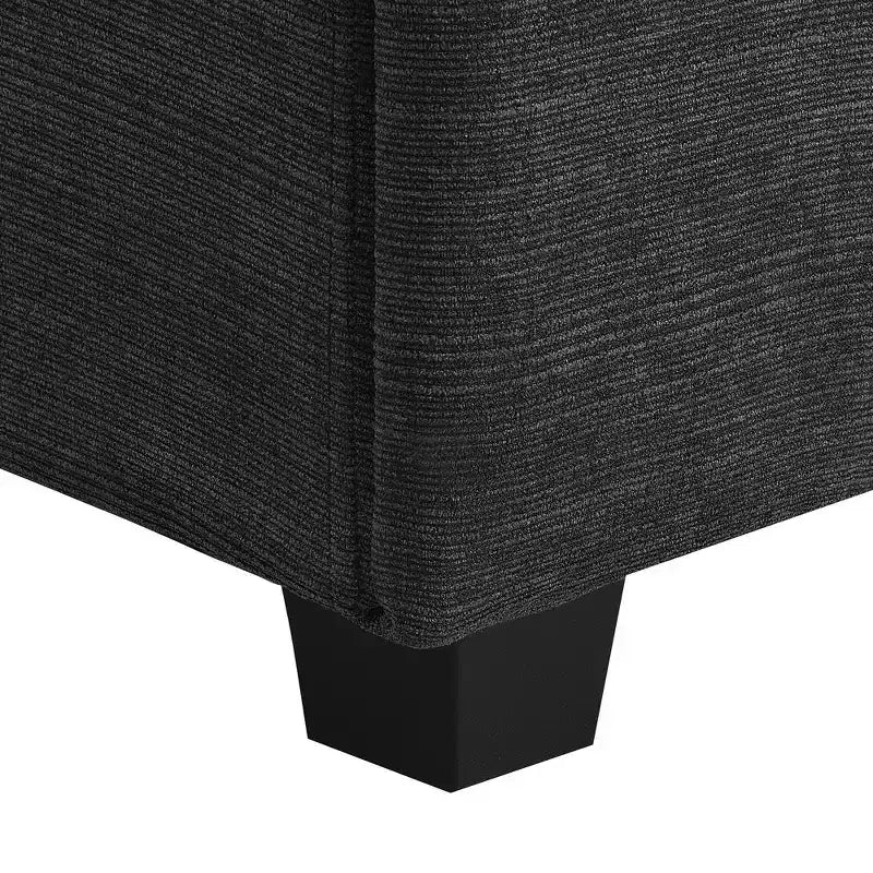 Canapé sectionnel en U Whisen Modern Chenille avec pouf surdimensionné, rangement dissimulé dans les accoudoirs et porte-gobelets, ports de chargement USB