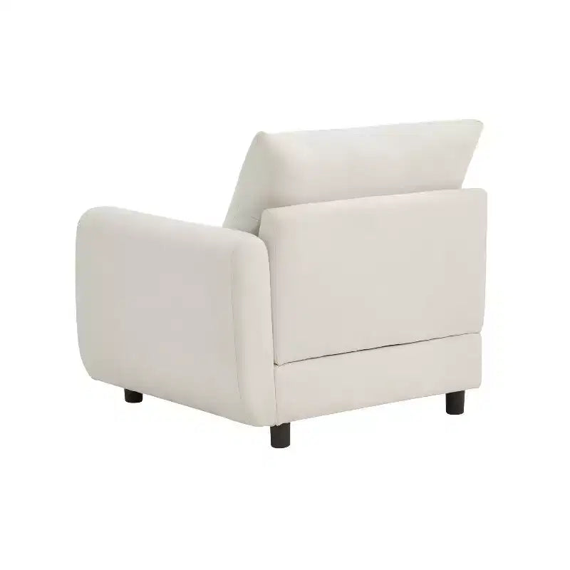 Christopher Knight Home Acker Canapé sectionnel moderne 69 places rembourré avec coussins, blanc