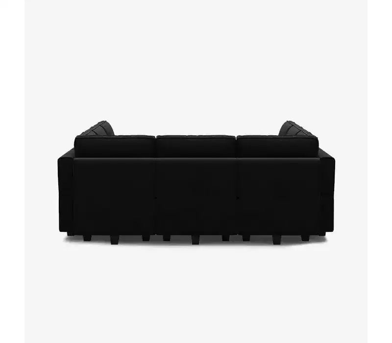 Canapé-lit modulaire Belffin en velours avec rangement (9 assises + 9 côtés)