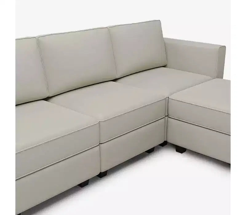 Canapé-lit modulaire Belffin en velours avec rangement (9 assises + 9 côtés)