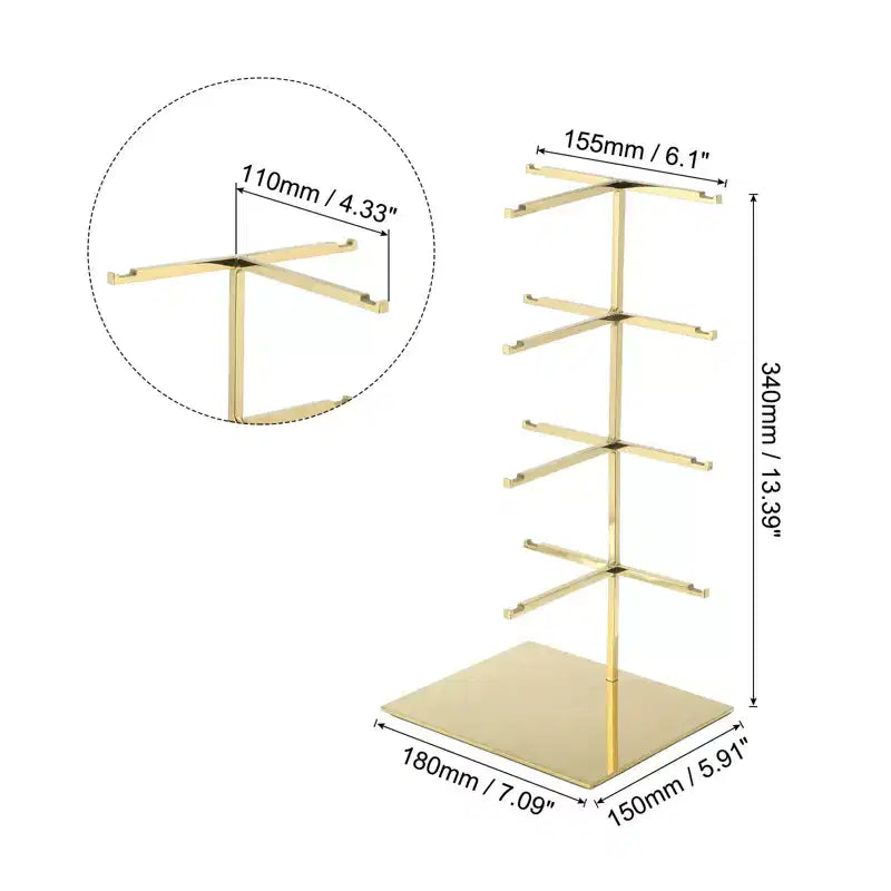 Présentoir à lunettes de soleil compact et durable en acier inoxydable de la marque Unique Bargains