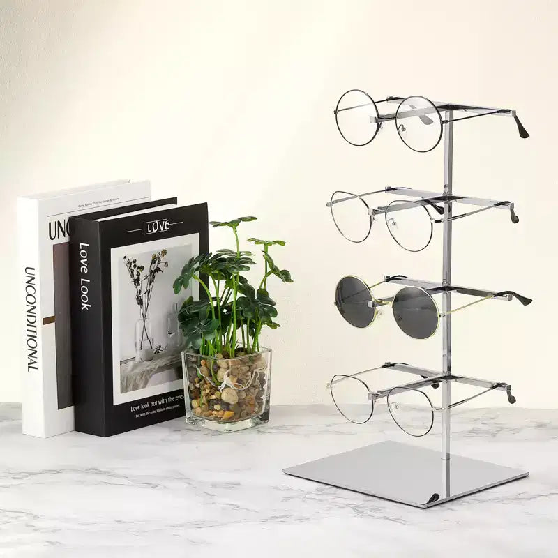 Présentoir à lunettes de soleil compact et durable en acier inoxydable de la marque Unique Bargains