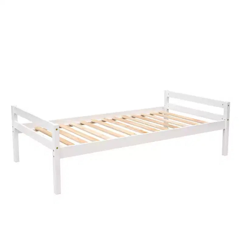 Lit mezzanine Whisen de 95,1 po L x 79,5 po l avec lit indépendant, escalier de rangement, bureau, étagères et tiroirs