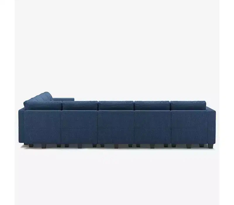 Canapé modulable Belffin Weave avec siège de rangement et pouf (9 places + 11 côtés)