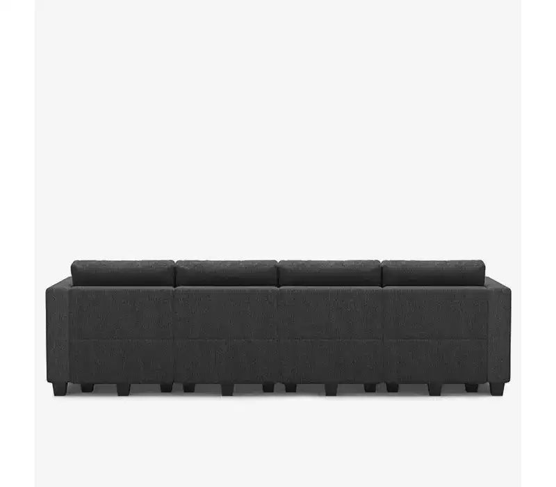 Canapé-lit modulaire Belffin Weave avec rangement (8 places + 6 côtés)