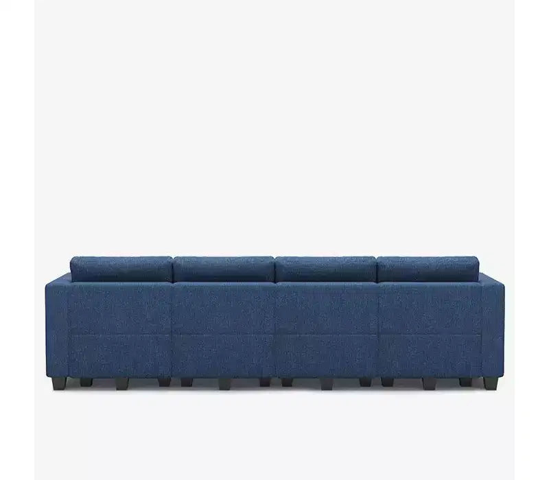Canapé-lit modulaire Belffin Weave avec rangement (8 places + 6 côtés)