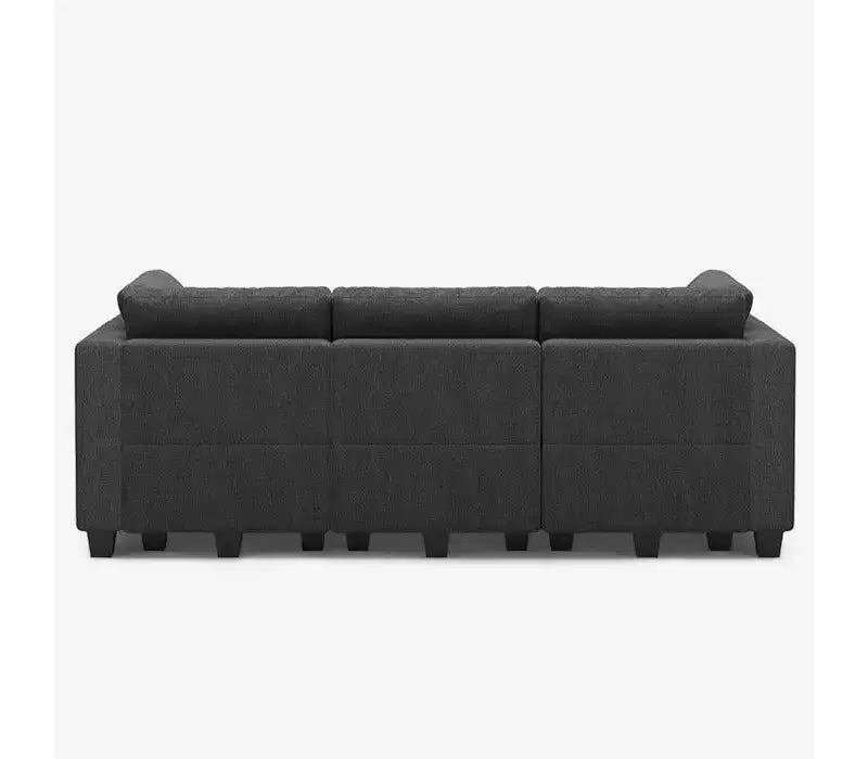 Canapé-lit modulaire Belffin Weave avec siège de rangement (6 places + 7 côtés)