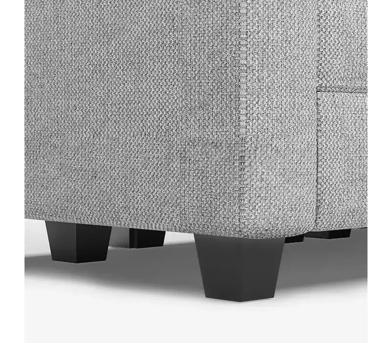 Canapé modulaire tressé Belffin avec assise de rangement et pouf (8 places + 8 côtés)