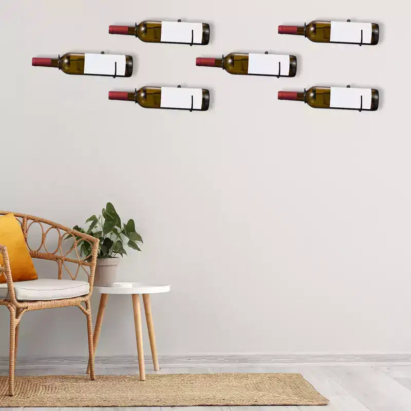 Lot de 12 étagères murales porte-bouteilles en spirale en métal Unique Bargains