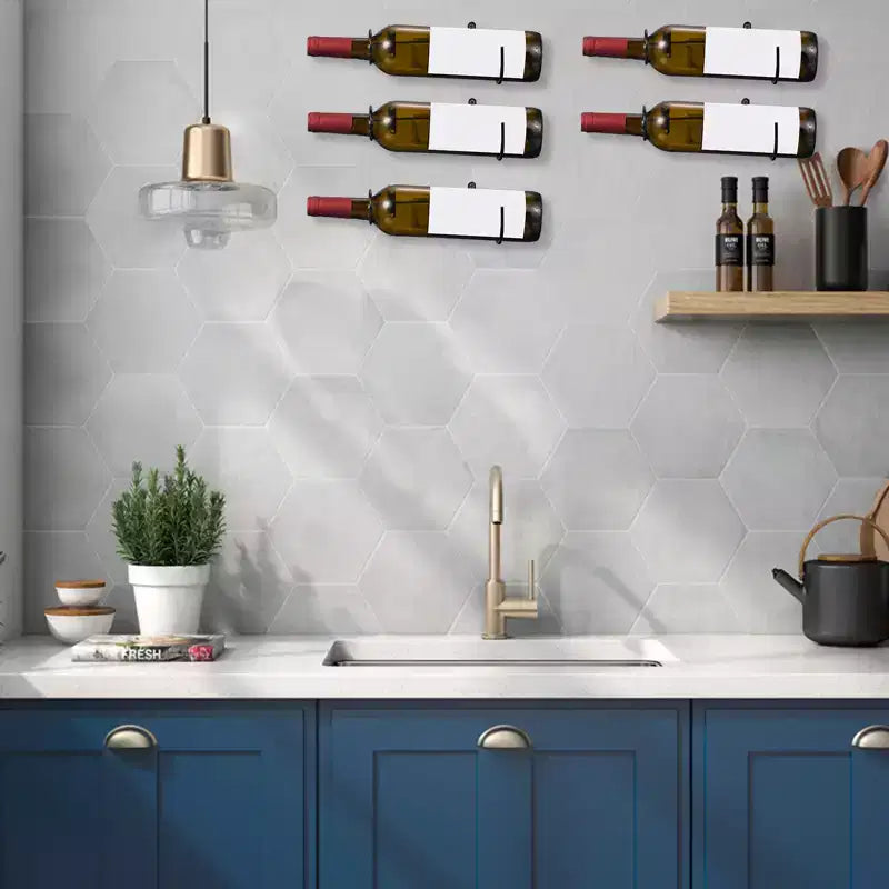 Lot de 12 étagères murales porte-bouteilles en spirale en métal Unique Bargains