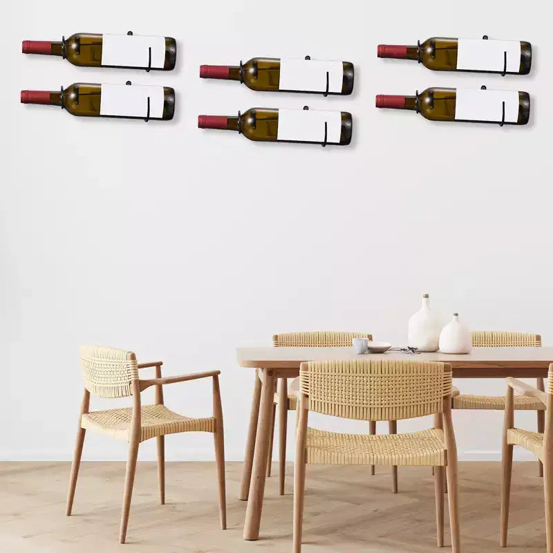 Lot de 12 étagères murales porte-bouteilles en spirale en métal Unique Bargains