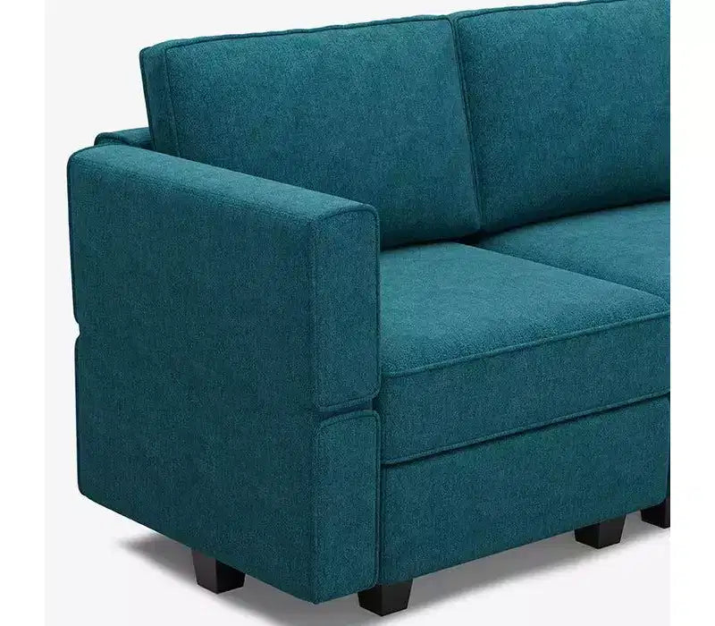 Canapé-lit modulaire Belffin Terry avec siège de rangement (9 places + 7 accoudoirs)