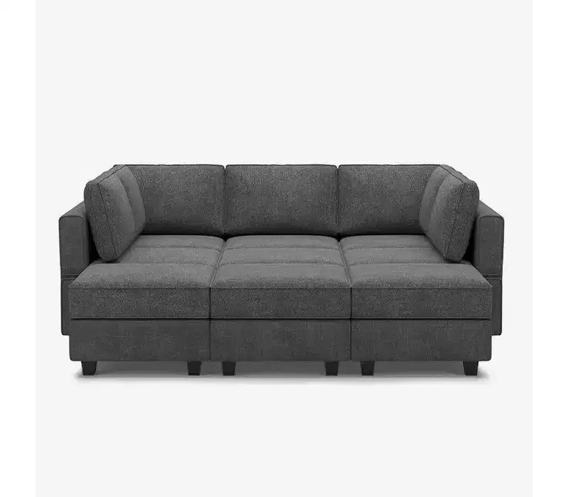 Canapé-lit modulaire Belffin Terry avec siège de rangement (9 places + 7 accoudoirs)