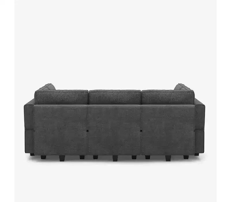 Canapé-lit modulaire Belffin Terry avec siège de rangement (9 places + 7 accoudoirs)