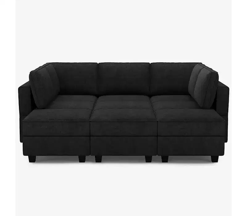 Canapé-lit modulaire Belffin Terry avec siège de rangement (9 places + 7 accoudoirs)