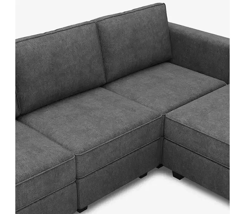 Canapé-lit modulaire Belffin Terry avec siège de rangement (9 places + 7 accoudoirs)