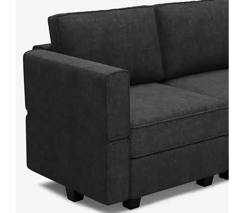 Canapé-lit modulaire Belffin Terry avec siège de rangement (9 places + 7 accoudoirs)