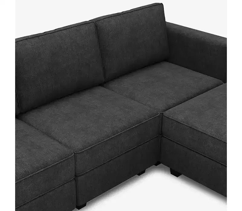 Canapé-lit modulaire Belffin Terry avec siège de rangement (9 places + 7 accoudoirs)