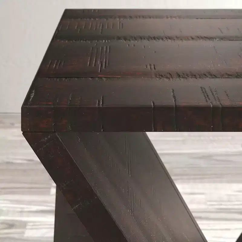 Jofran, Table Jasper moderne en manguier massif avec angles - Marron