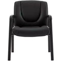 Top Grain, Genuine Leather Waiting Room Chair  Four Legged