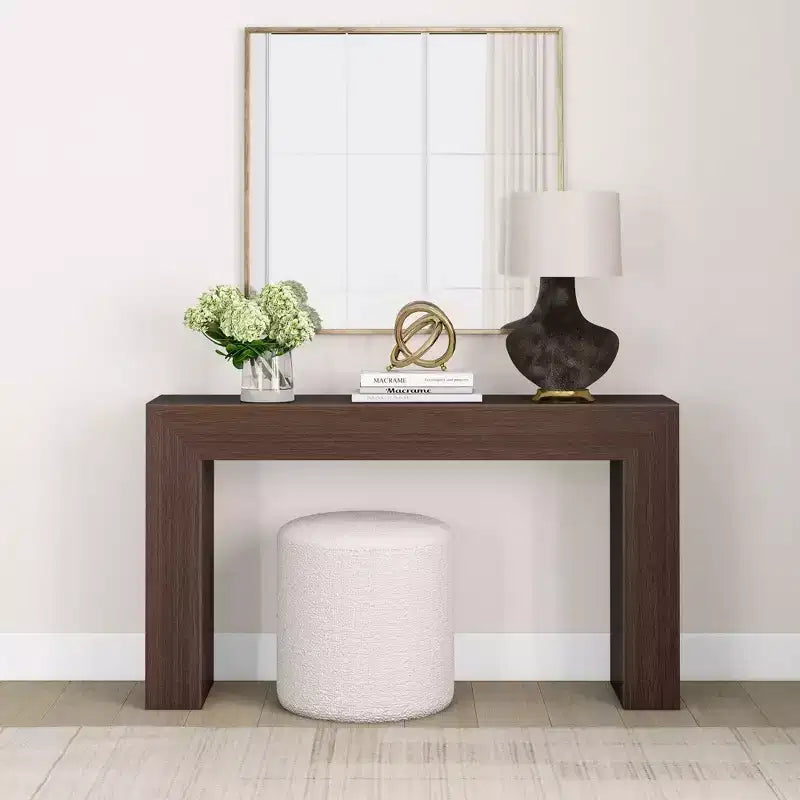 Console table Plank+Beam Grand, 56 po, en bois massif, moderne, pour canapé, table d'entrée pour couloir, derrière le canapé, salon, foyer