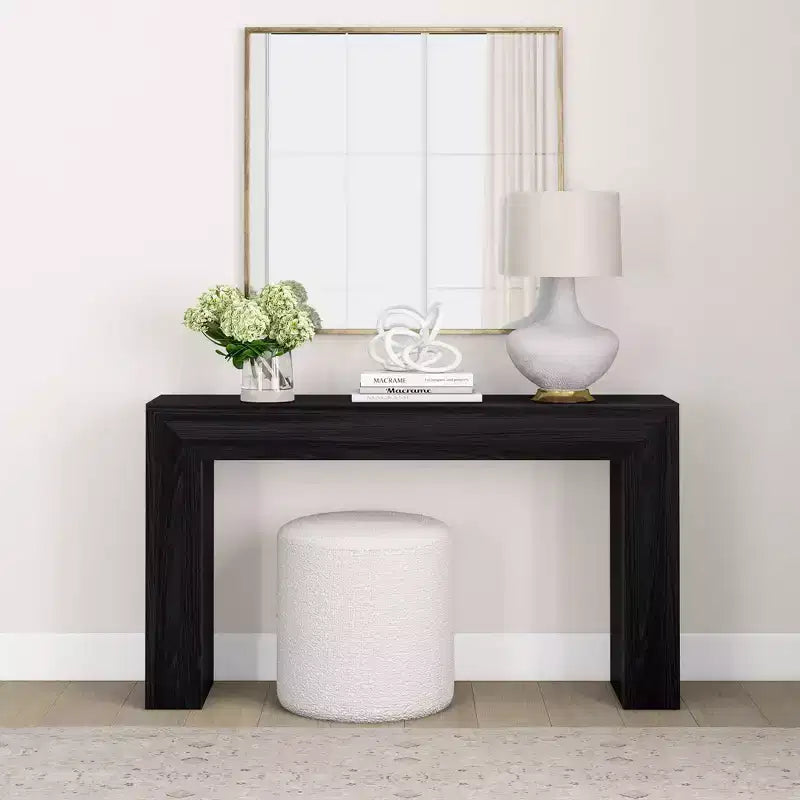 Console table Plank+Beam Grand, 56 po, en bois massif, moderne, pour canapé, table d'entrée pour couloir, derrière le canapé, salon, foyer