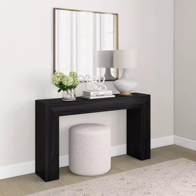 Console table Plank+Beam Grand, 56 po, en bois massif, moderne, pour canapé, table d'entrée pour couloir, derrière le canapé, salon, foyer
