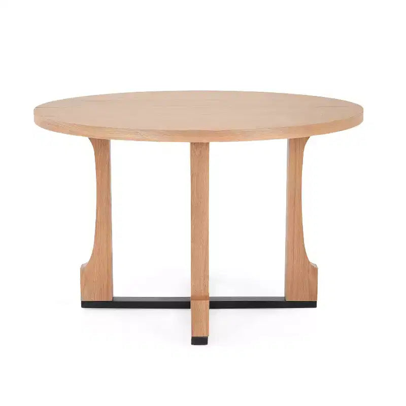 Table de salle à manger ronde Christopher Knight Home Dakota 48 avec cadre rustique en croix