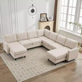 Hyleory Large corner Shaped Sofa,Large 9 Seater sofa,Relaxed Style, Reconfigurable Design