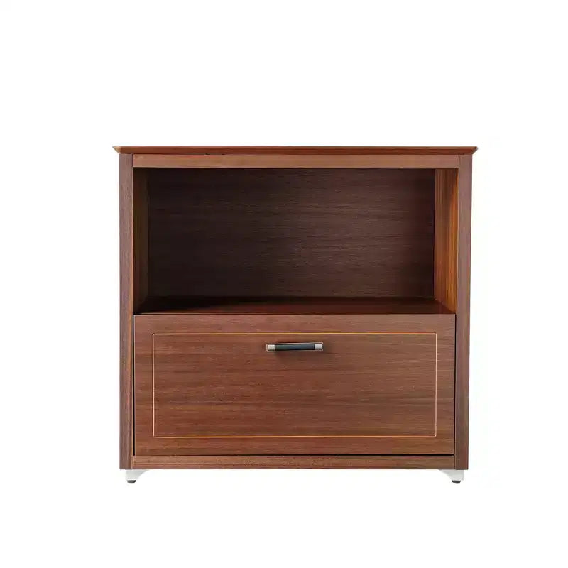 Meuble de rangement pour dossiers avec écran 29", Noyer