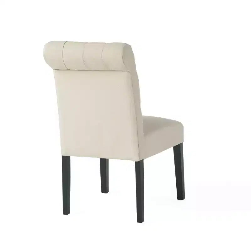 Chaises de salle à manger contemporaines capitonnées à dossier roulé Christopher Knight Home Emerson (lot de 2)