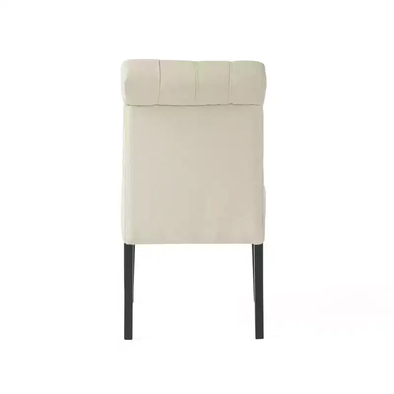 Chaises de salle à manger contemporaines capitonnées à dossier roulé Christopher Knight Home Emerson (lot de 2)